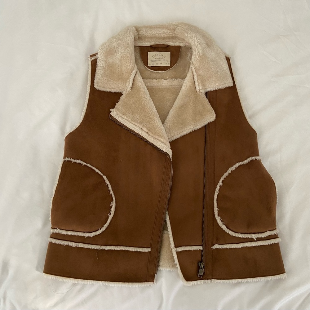 Faux Sherling Vest